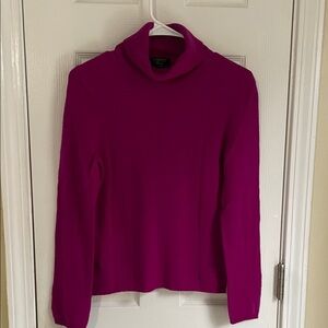 Charter Club Fuschia Turtleneck Cashmere Sweater